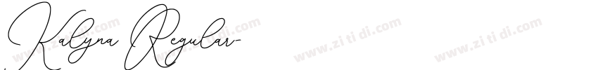 Kalyna Regular字体转换